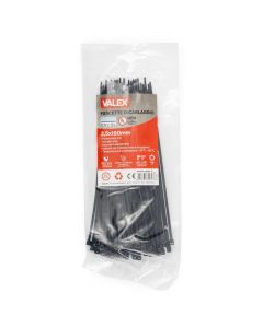 Zwarte kabelbinders / Tie wraps 2,5x160mm 100 stuks