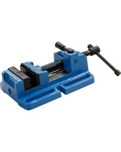 Quick acting drilling vice with prism