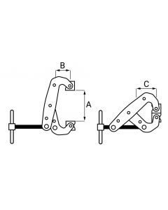 Snelspan parallelklem / profielschroefklem