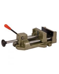 Drill clamp with prism jaw