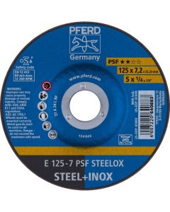 PF62012640 - Afbraamschijf staal/rvs - E 125-7 PSF STEELOX