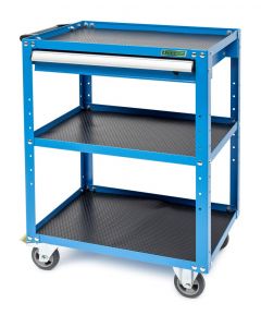 Gereedschapstrolley met 3 plateaus en 1 lade
