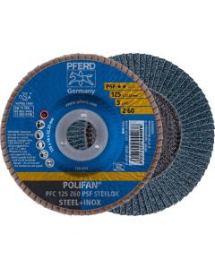 PF67766125 - POLIFAN-lamellenslijpschijf - PFC 125 Z 60 PSF STEELOX